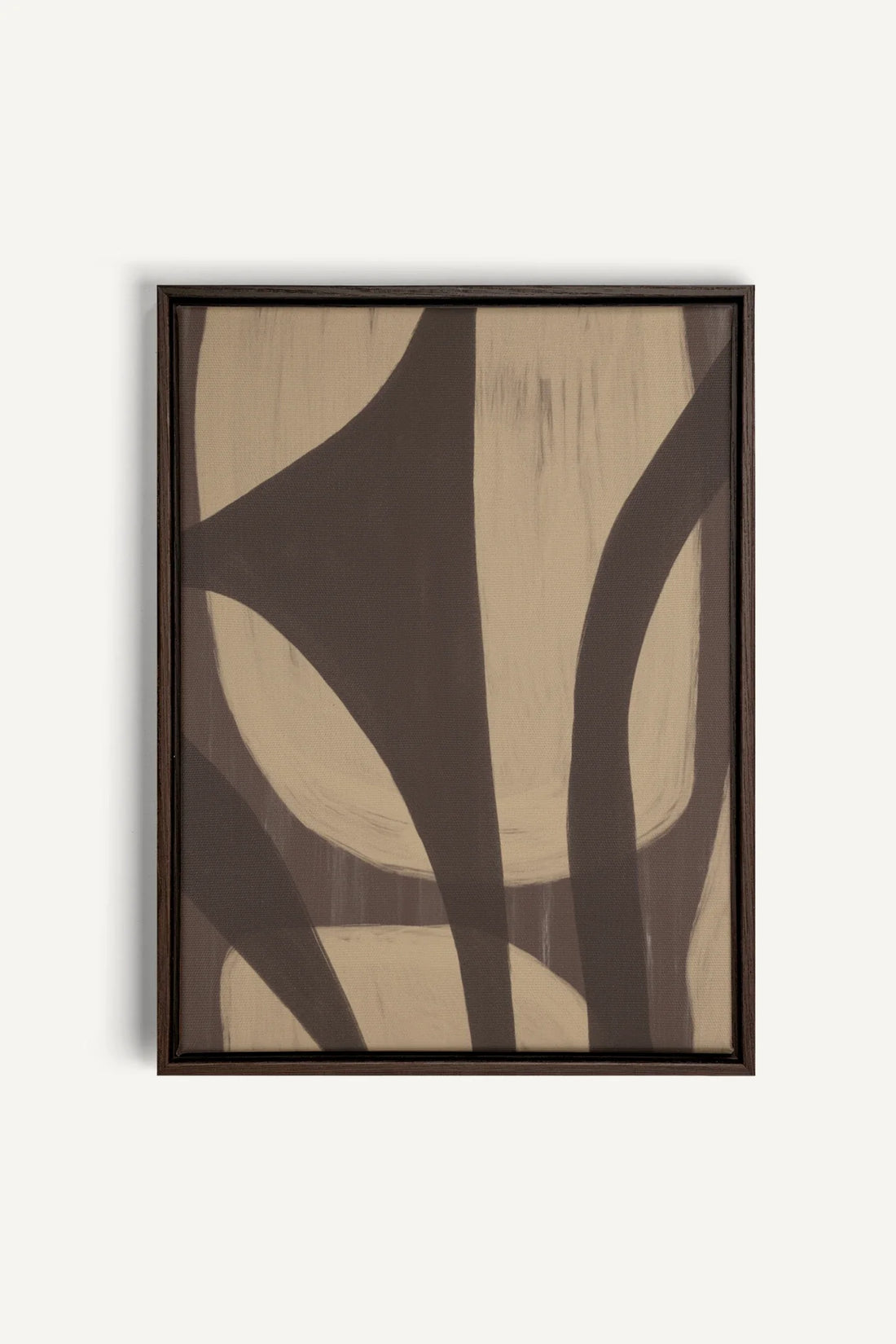 OLEKA CANVAS - SOFT PATHWAYS, Oeuvre sur toile étirée, encadré Brun Noyer