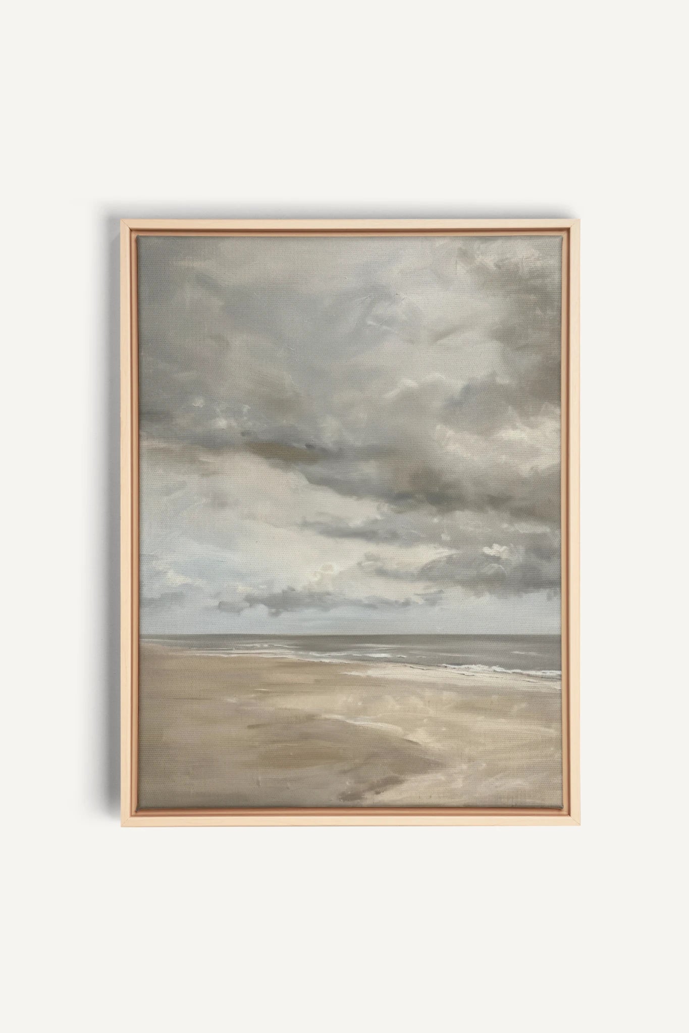 SOFT SANDS, Oeuvre sur toile étirée, encadré Naturel Clair