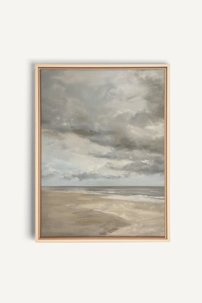 SOFT SANDS, Oeuvre sur toile étirée, encadré Naturel Clair