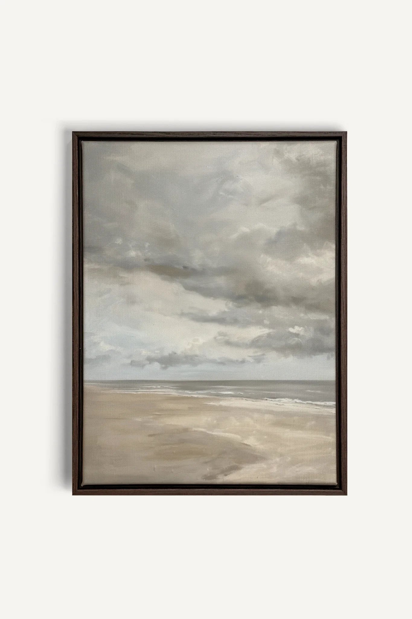 OLEKA CANVAS - SOFT SANDS, Oeuvre sur toile étirée, encadré Brun Noyer