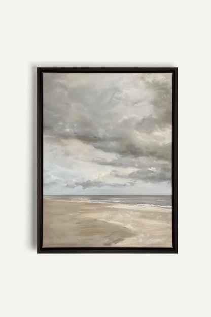 OLEKA CANVAS - SOFT SANDS, Oeuvre sur toile étirée, encadré Noir