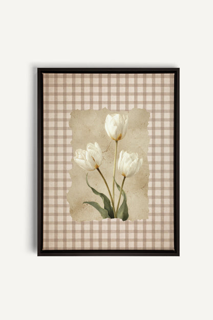 SOFT SPRINGS, Work on stretched canvas, framed Black