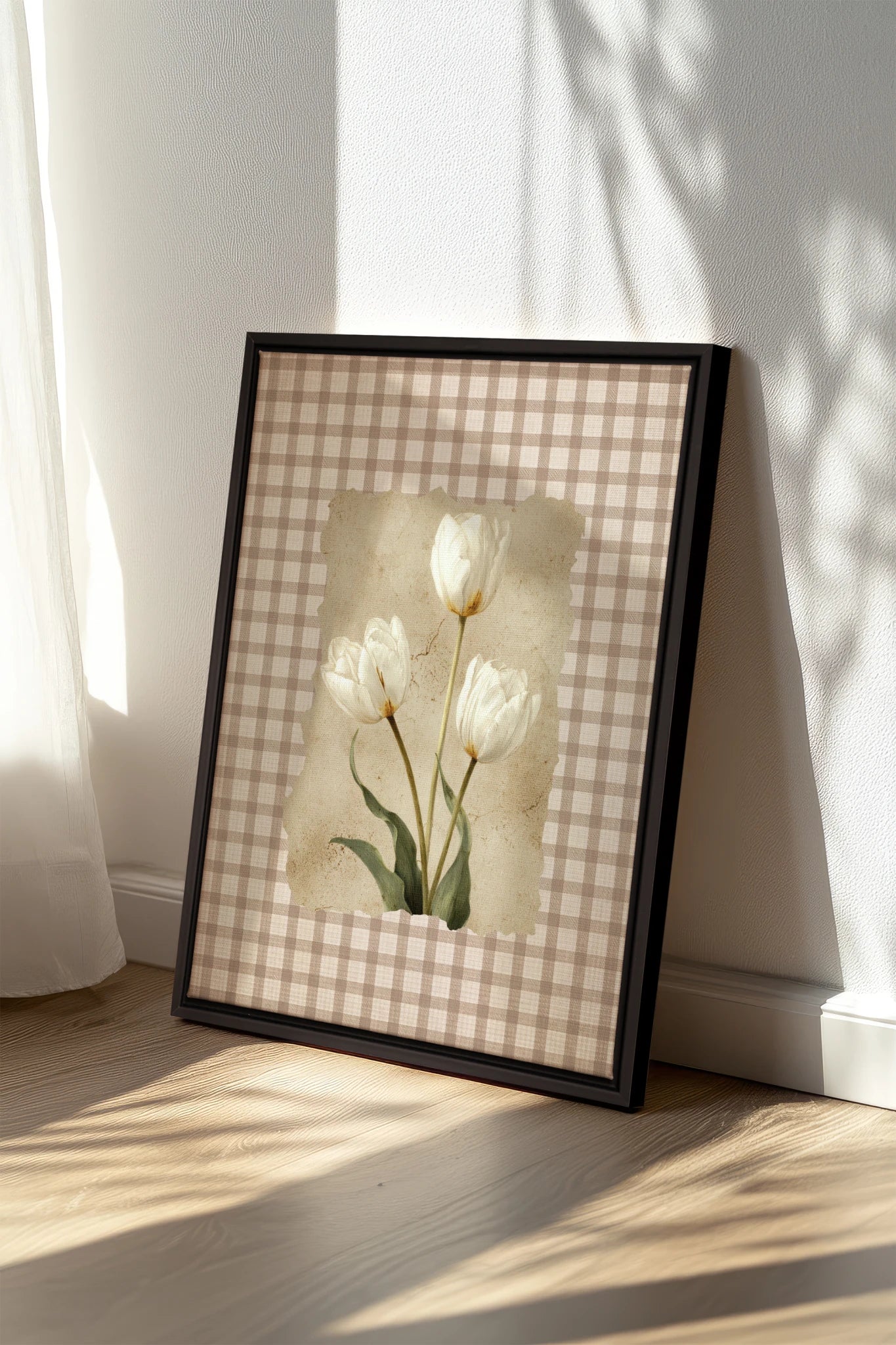 SOFT SPRINGS, Work on stretched canvas, framed Black