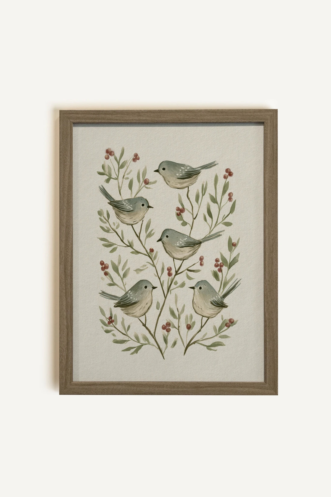 SONGS OF THE FOREST, Oeuvre sur toile rigide, encadré brun chêne