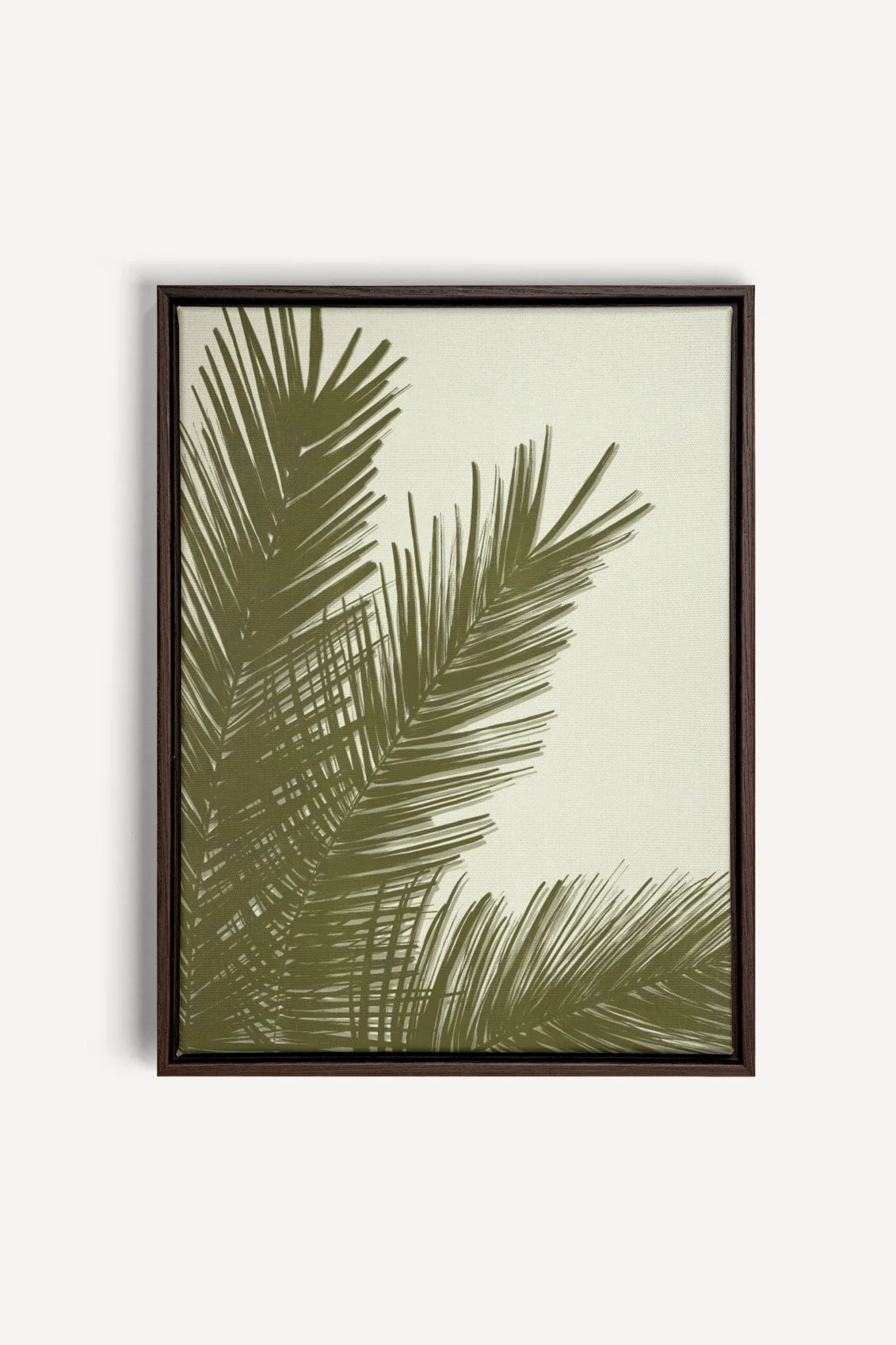 OLEKA CANVAS - SOUFFLE TROPICAL, Oeuvre sur toile étirée, encadré Brun Noyer