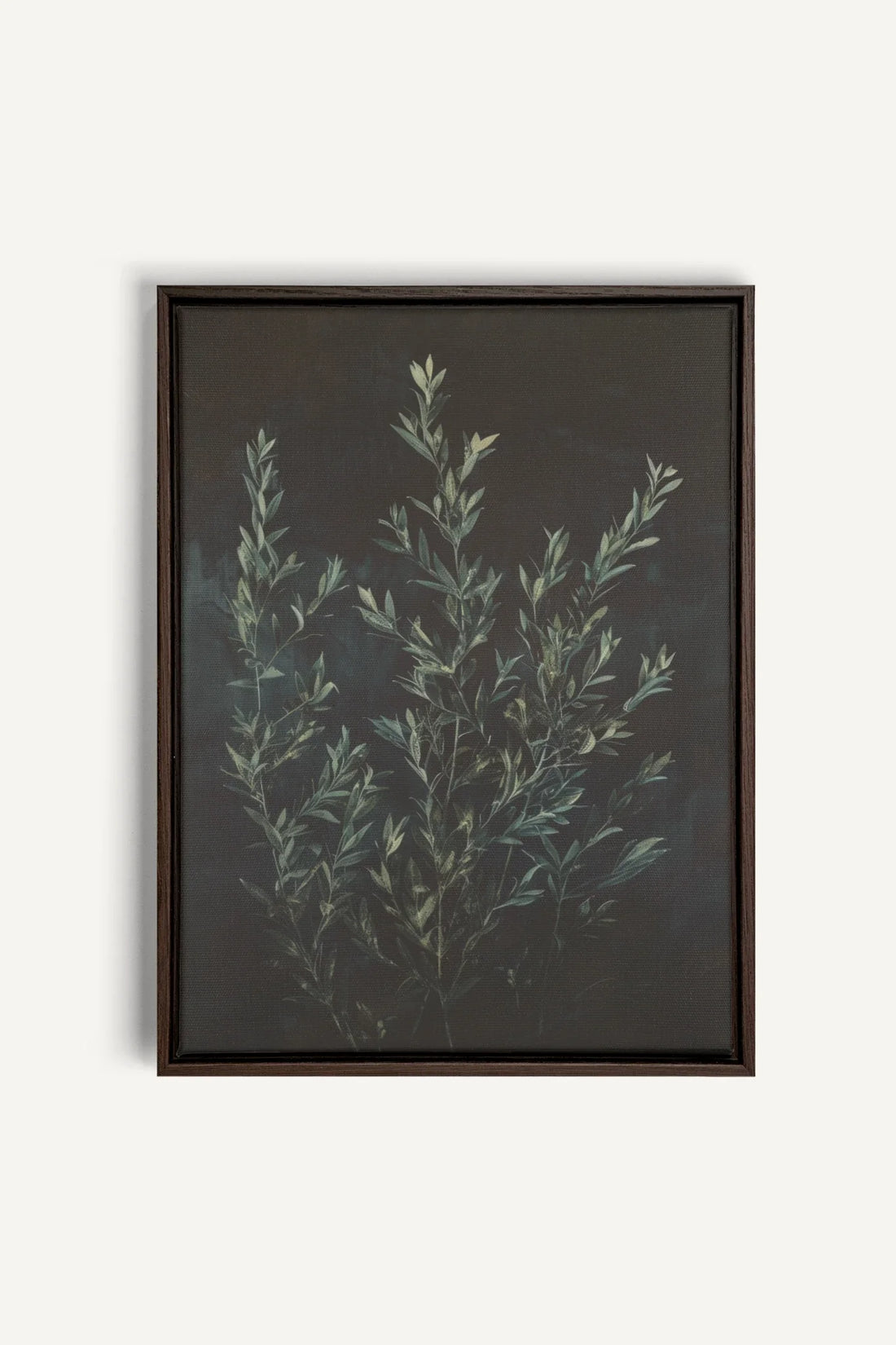 OLEKA CANVAS - SOUS-BOIS, Oeuvre sur toile étirée, encadré Brun Noyer