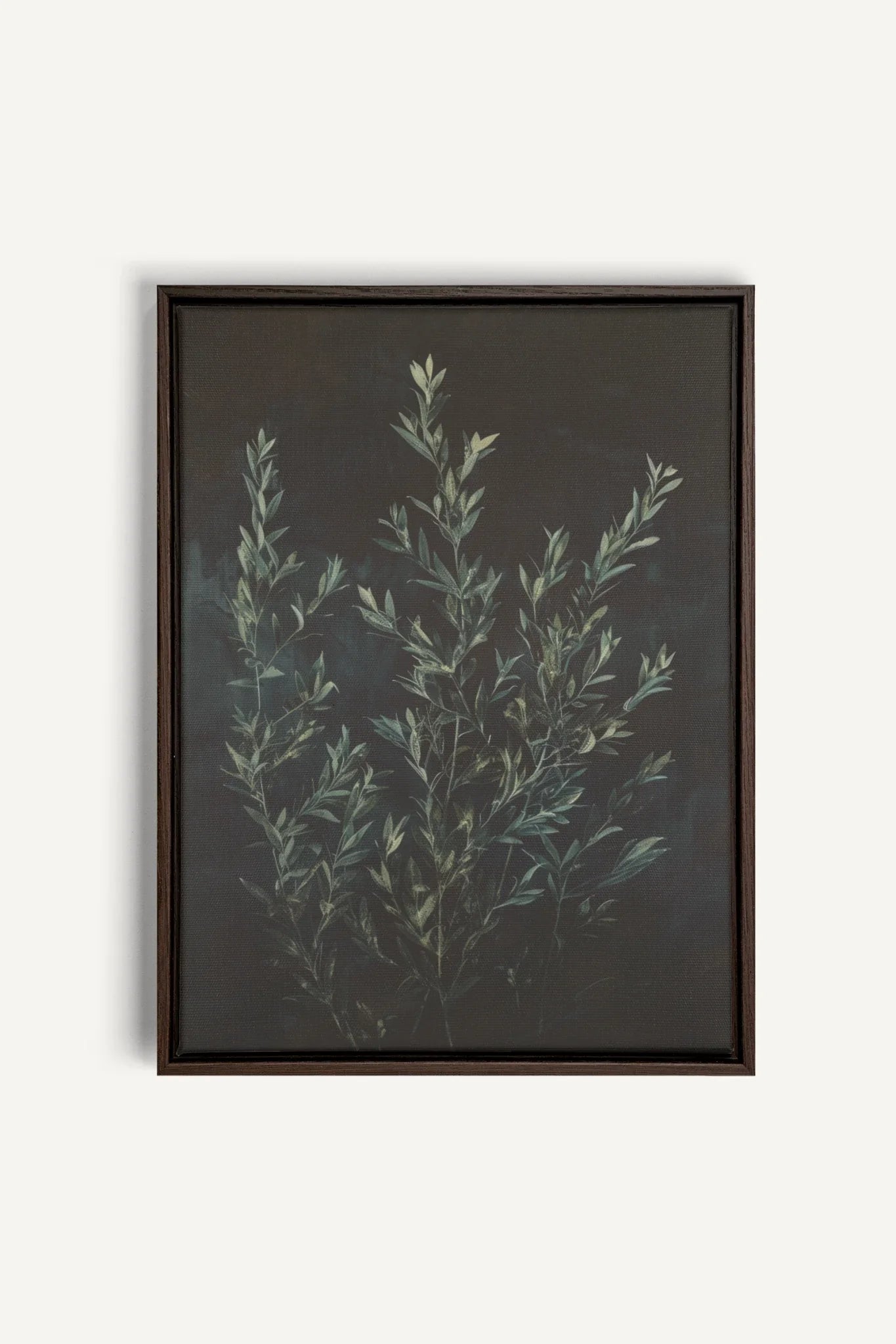 OLEKA CANVAS - SOUS-BOIS, Oeuvre sur toile étirée, encadré Brun Noyer