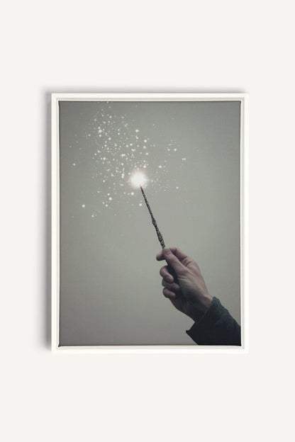 OLEKA CANVAS - SPARK OF MAGIC, Oeuvre sur toile étirée, encadré Blanc