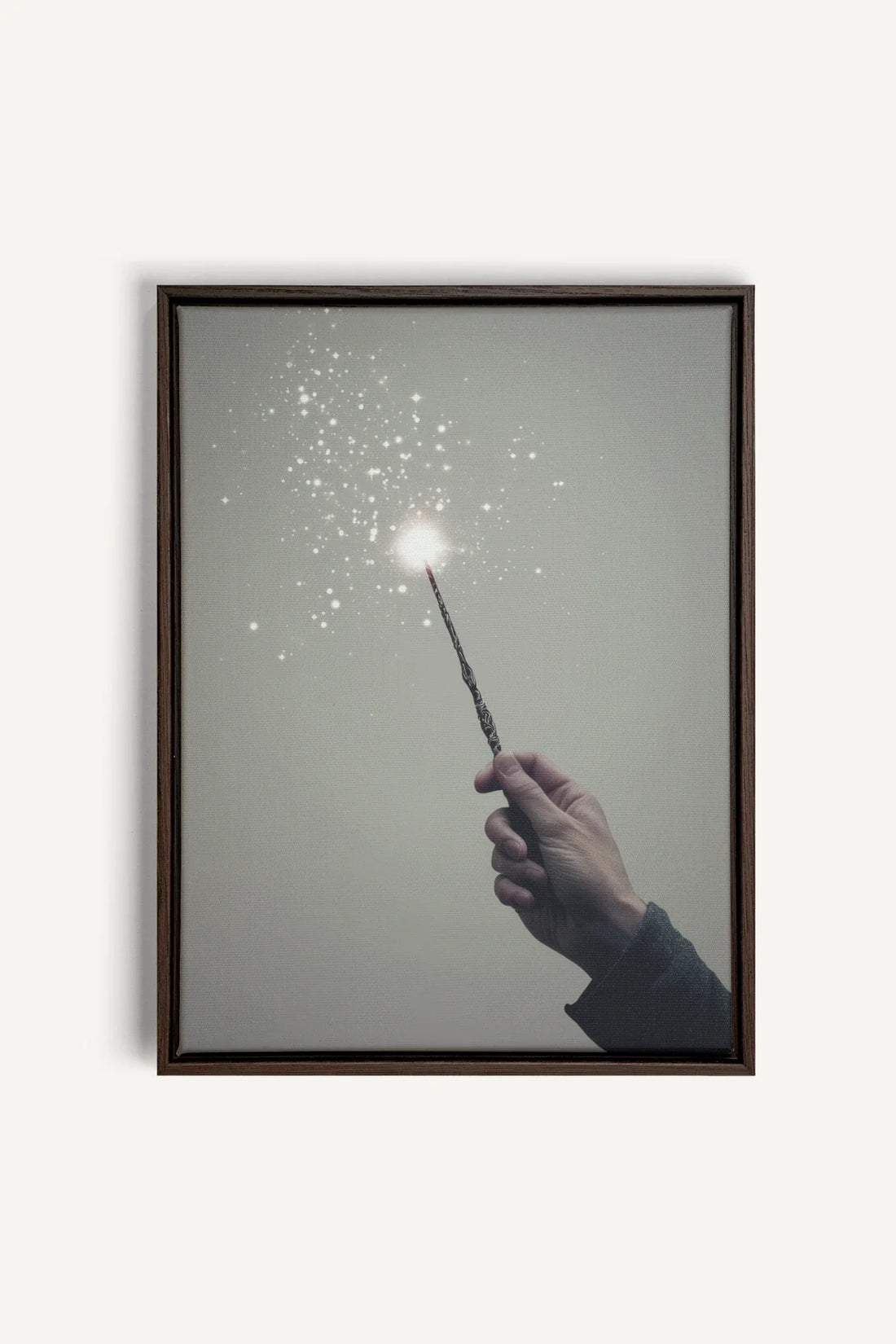 OLEKA CANVAS - SPARK OF MAGIC, Oeuvre sur toile étirée, encadré Brun Noyer