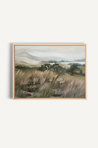 OLEKA CANVAS - SPRING MEADOW, Oeuvre sur toile étirée, encadré Naturel Clair
