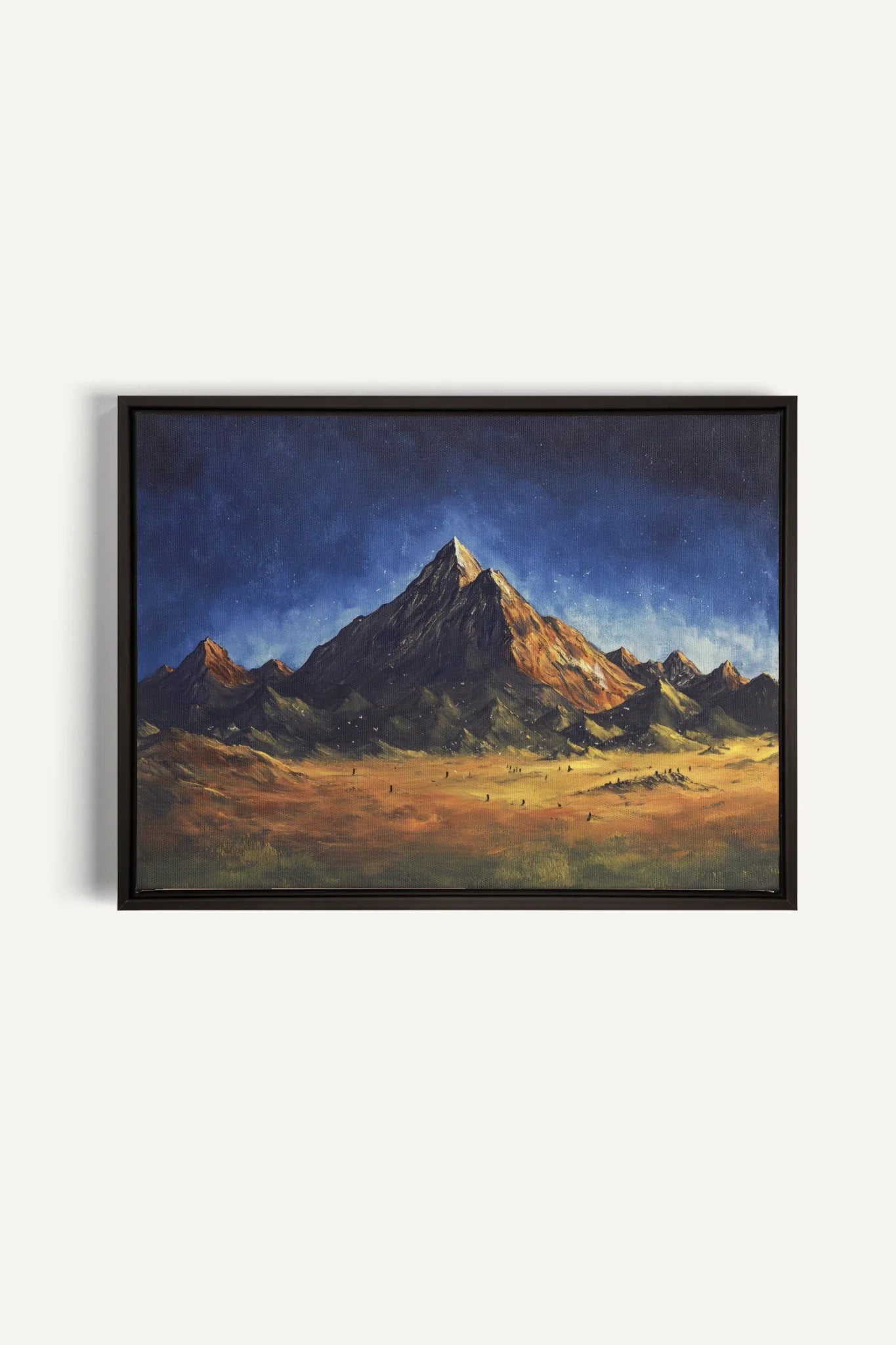 OLEKA CANVAS - STARLIT HEIGHTS, Oeuvre sur toile étirée, encadré Noir