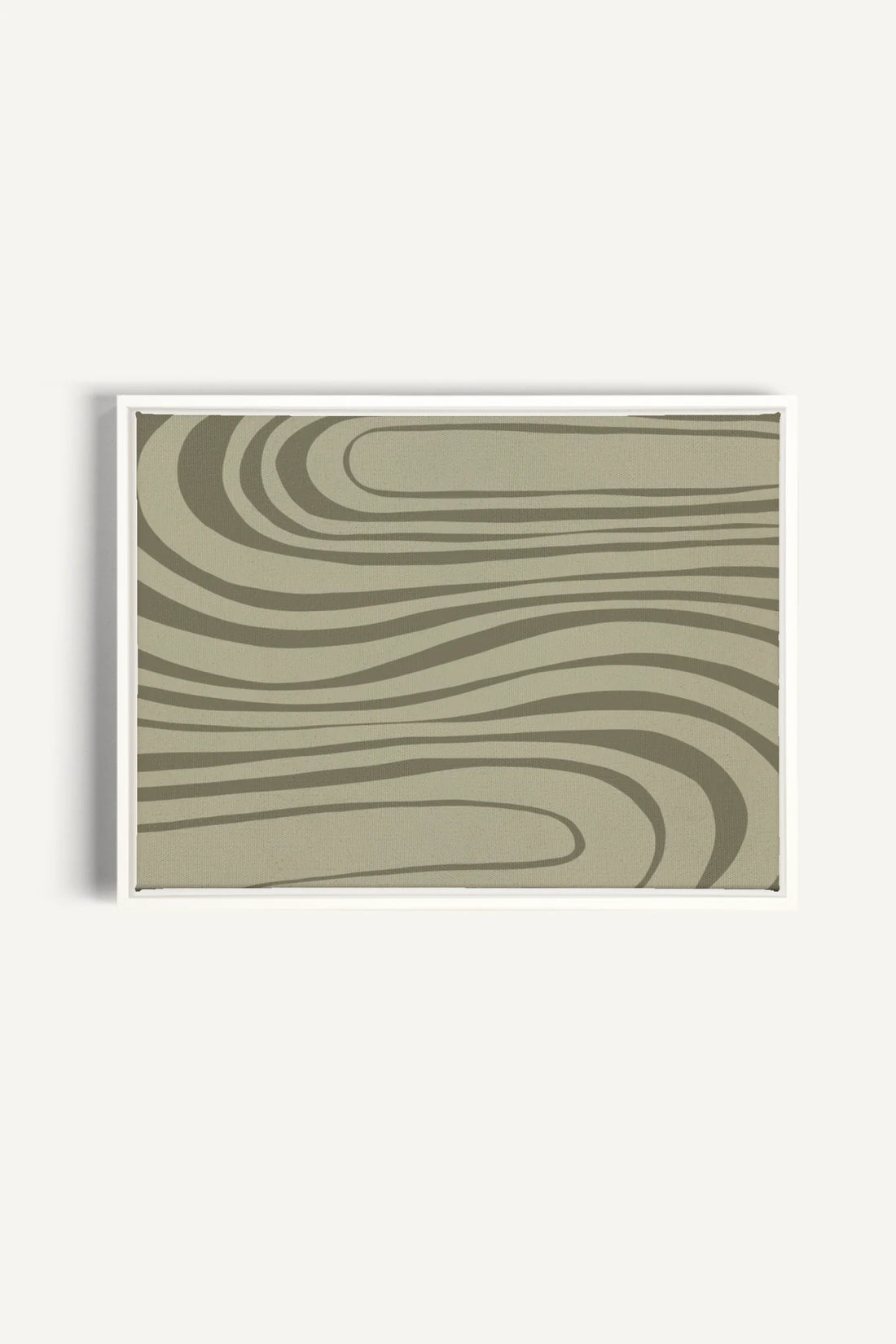 OLEKA CANVAS - STREAMLINES, Oeuvre sur toile étirée, encadré Blanc