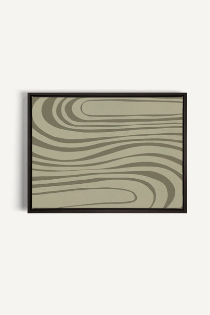 OLEKA CANVAS - STREAMLINES, Oeuvre sur toile étirée, encadré Noir