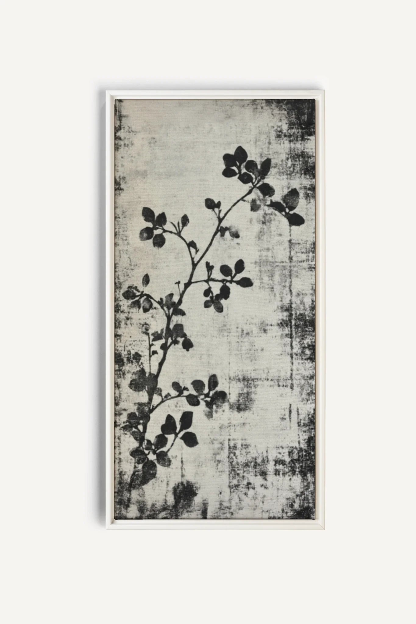 OLEKA CANVAS - SUBTLE NATURE, Oeuvre sur toile étirée, encadré Blanc