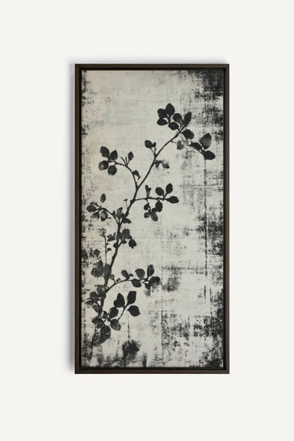 OLEKA CANVAS - SUBTLE NATURE, Oeuvre sur toile étirée, encadré Brun Noyer