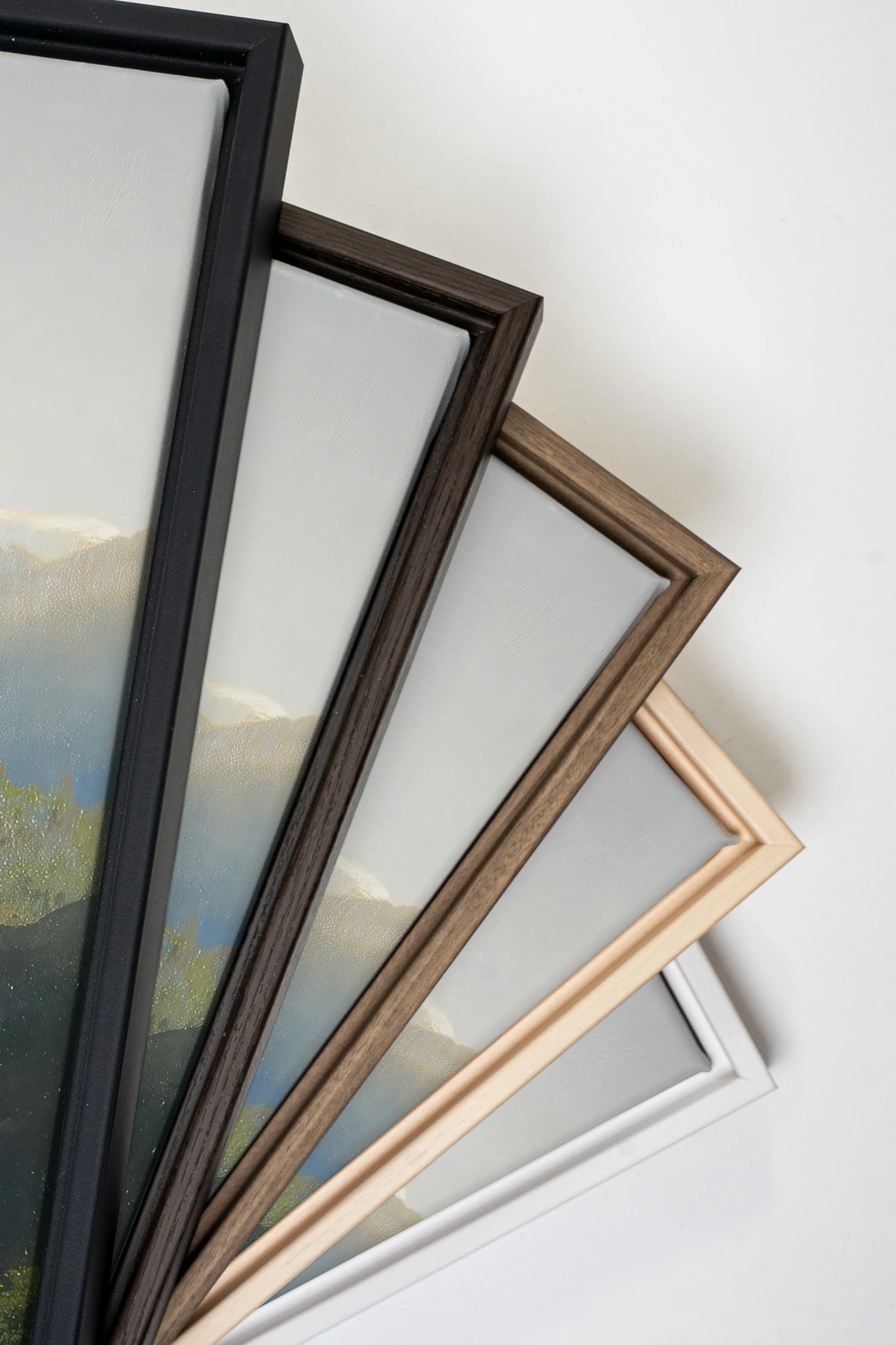SUNLIT GORGE, Oeuvre sur toile étirée, encadré Naturel Clair