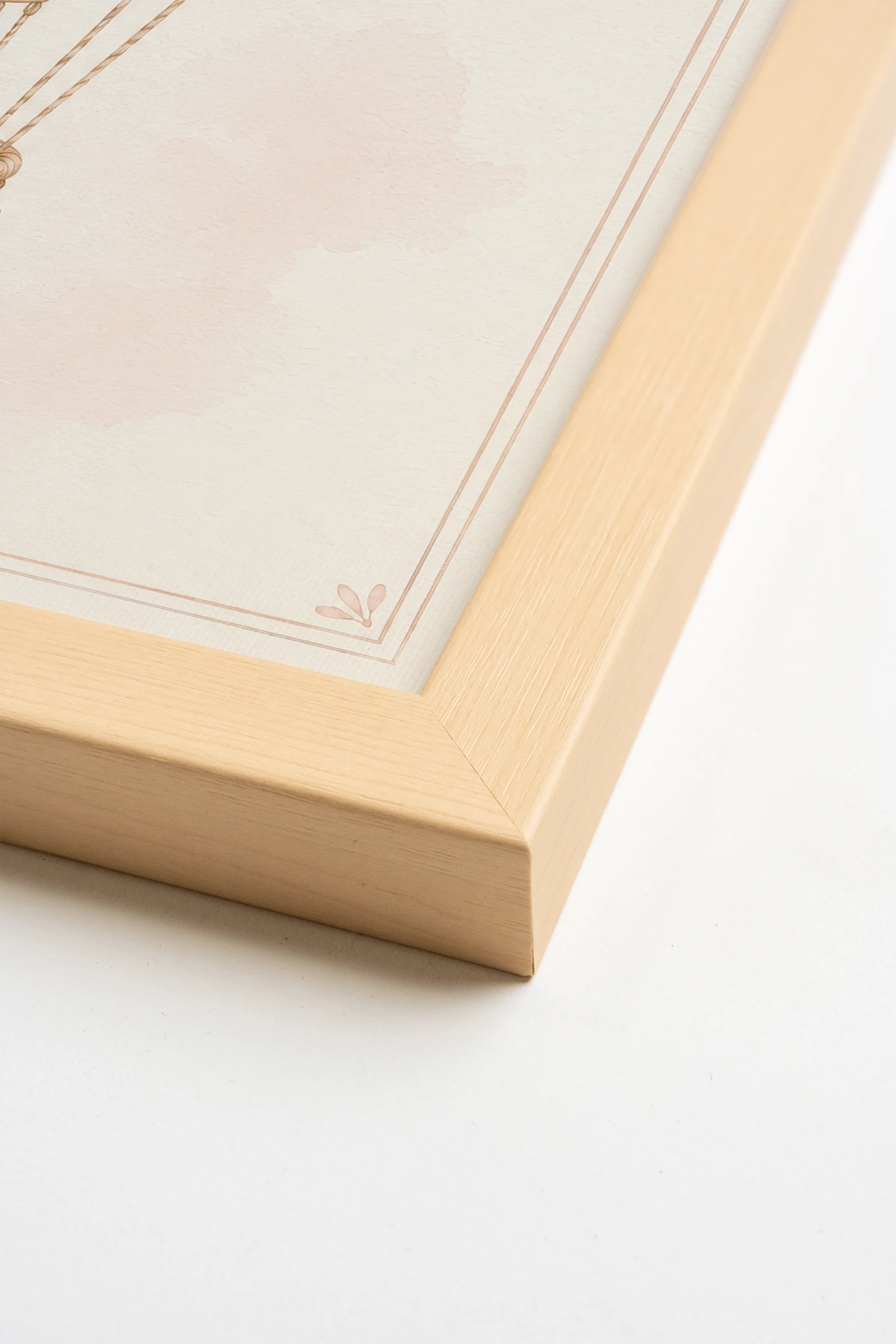 SWEET FLIGHT, Artwork on rigid canvas, framed in Light Natural