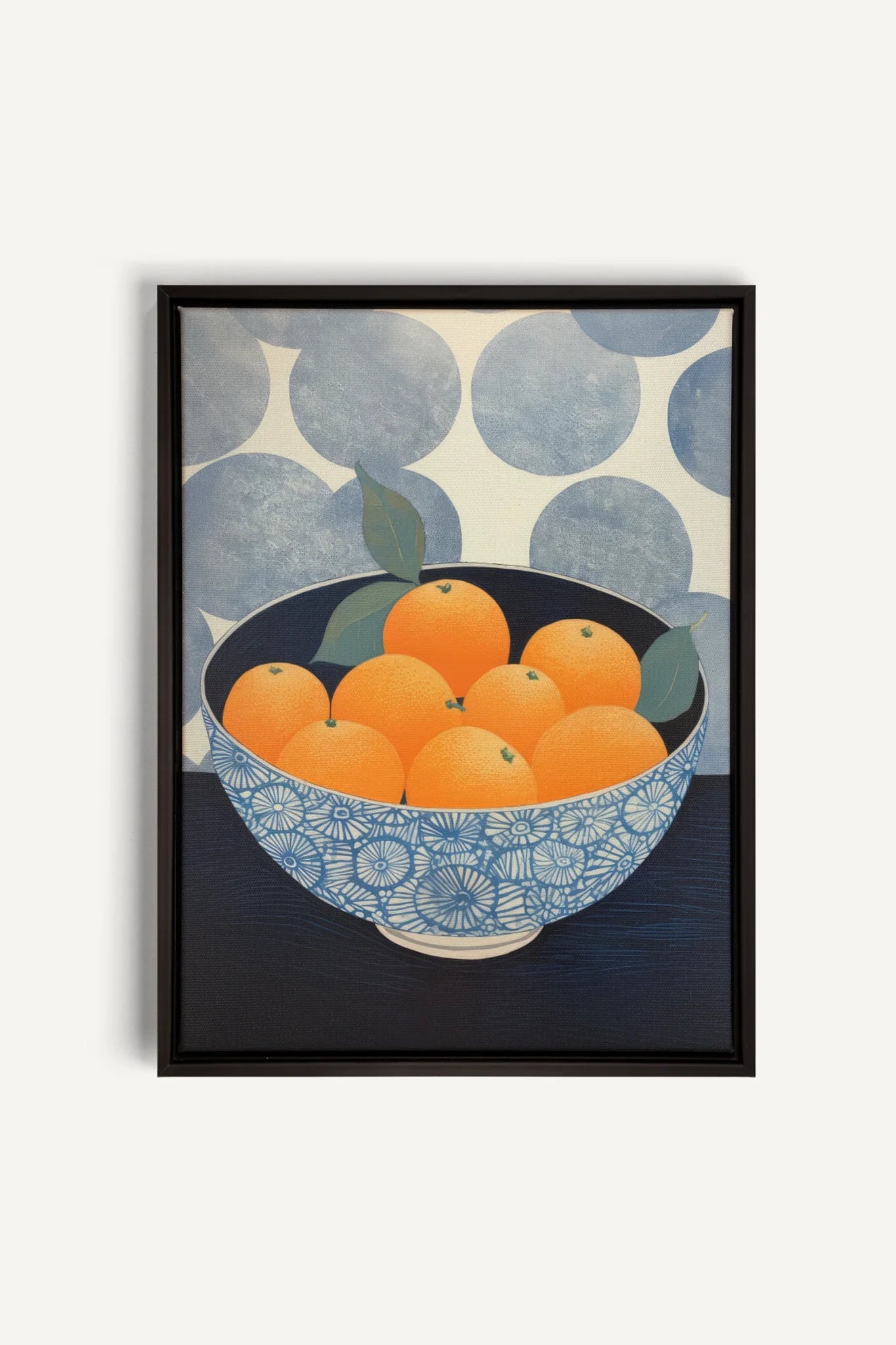 OLEKA CANVAS - TANGERINE DREAM, Oeuvre sur toile étirée, encadré Noir
