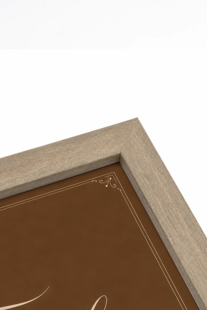 TENDER HEART, Work on canvas, oak brown frame