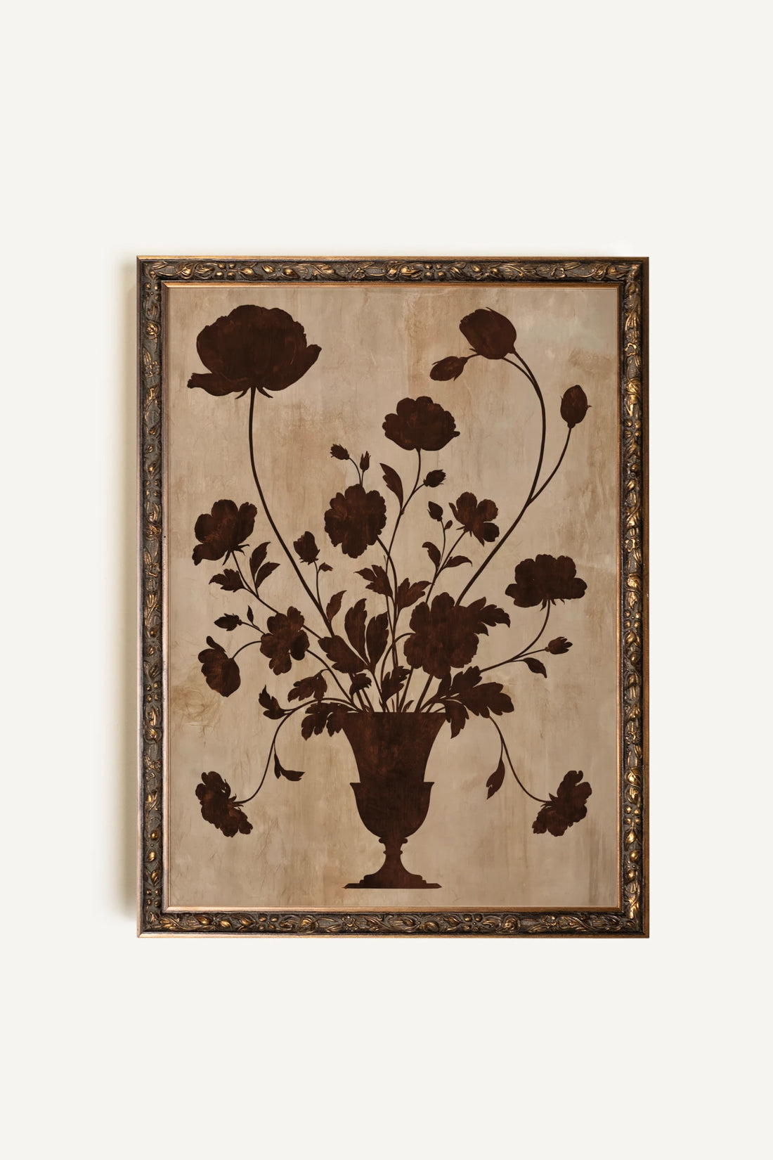 The Antique Vase, Oeuvre sur toile rigide, encadré Vintage Bronze
