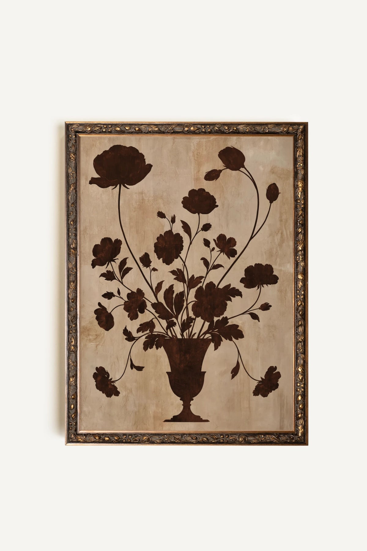 The Antique Vase, Oeuvre sur toile rigide, encadré Vintage Bronze