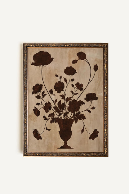 The Antique Vase, Oeuvre sur toile rigide, encadré Vintage Bronze