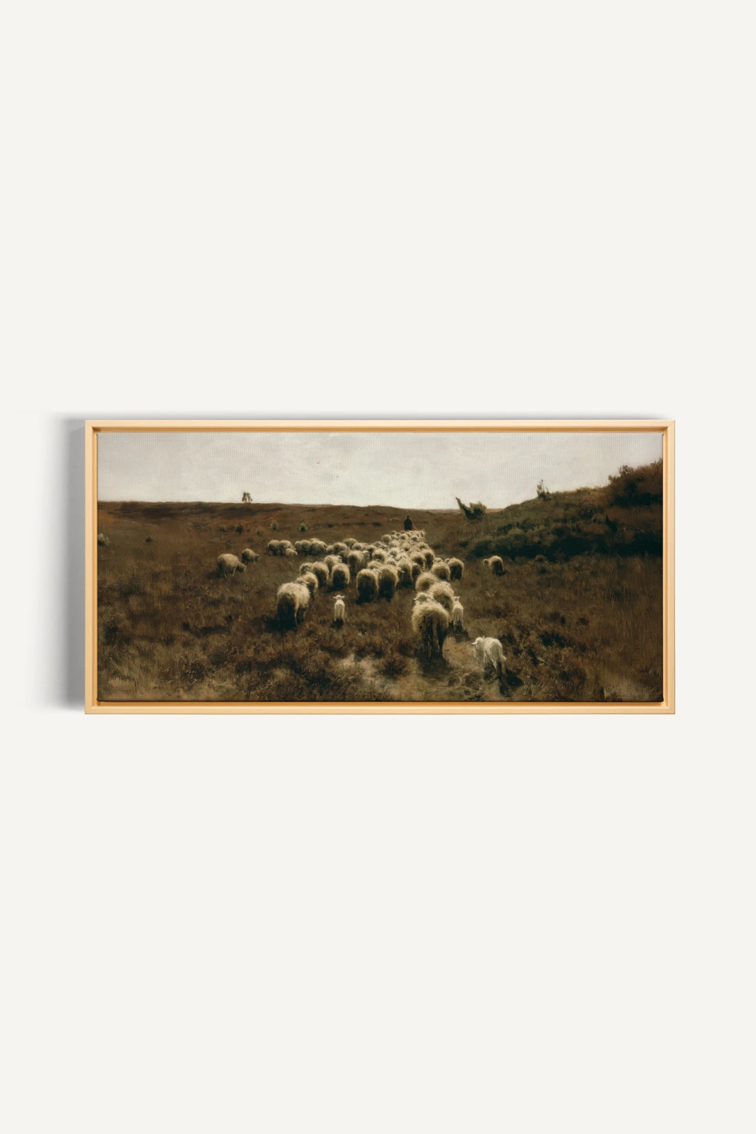SOUFFLE DES PRÉS, Work on stretched canvas, framed Naturel Clair