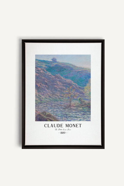 OLEKA CANVAS - THE PETITE CREUSE RIVER, Oeuvre sur toile étirée, encadré Noir