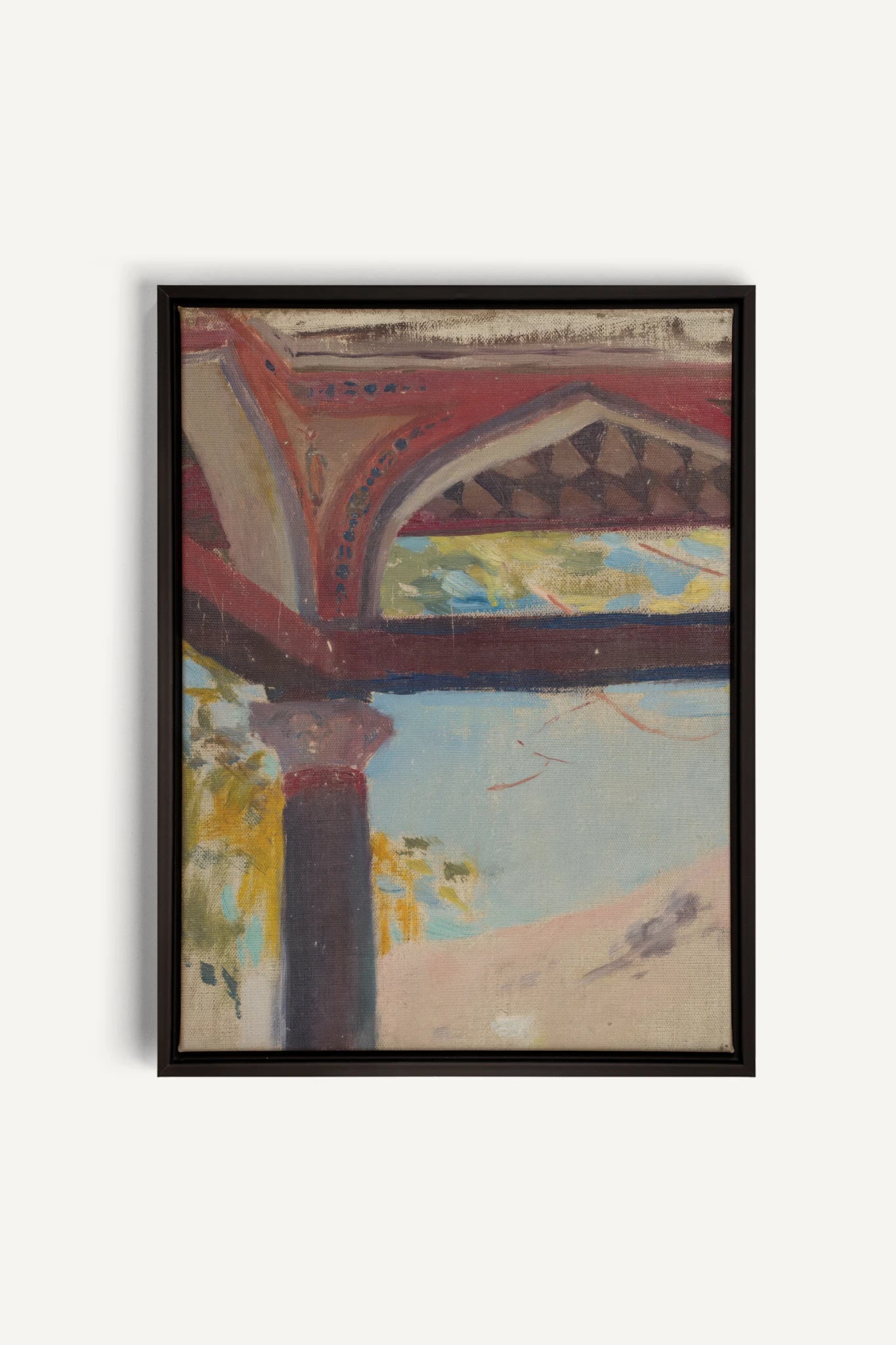 THE RED ARCH, Oeuvre sur toile étirée, encadré Noir