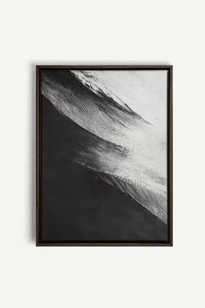 OLEKA CANVAS - TIDE OF SHADOWS, Oeuvre sur toile étirée, encadré Brun Noyer