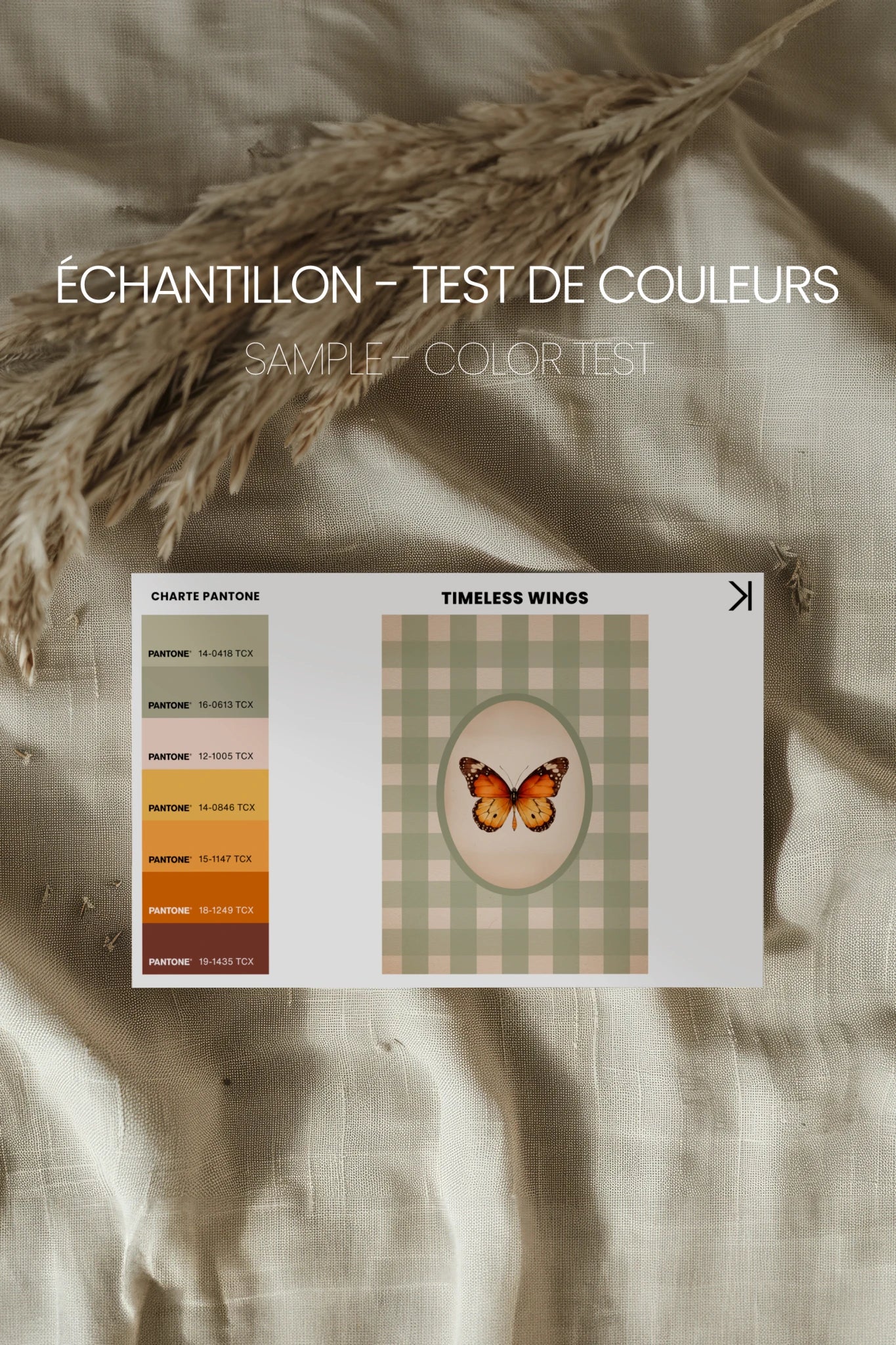 TIMELESS WINGS, Oeuvre sur toile étirée, encadré Vintage Or