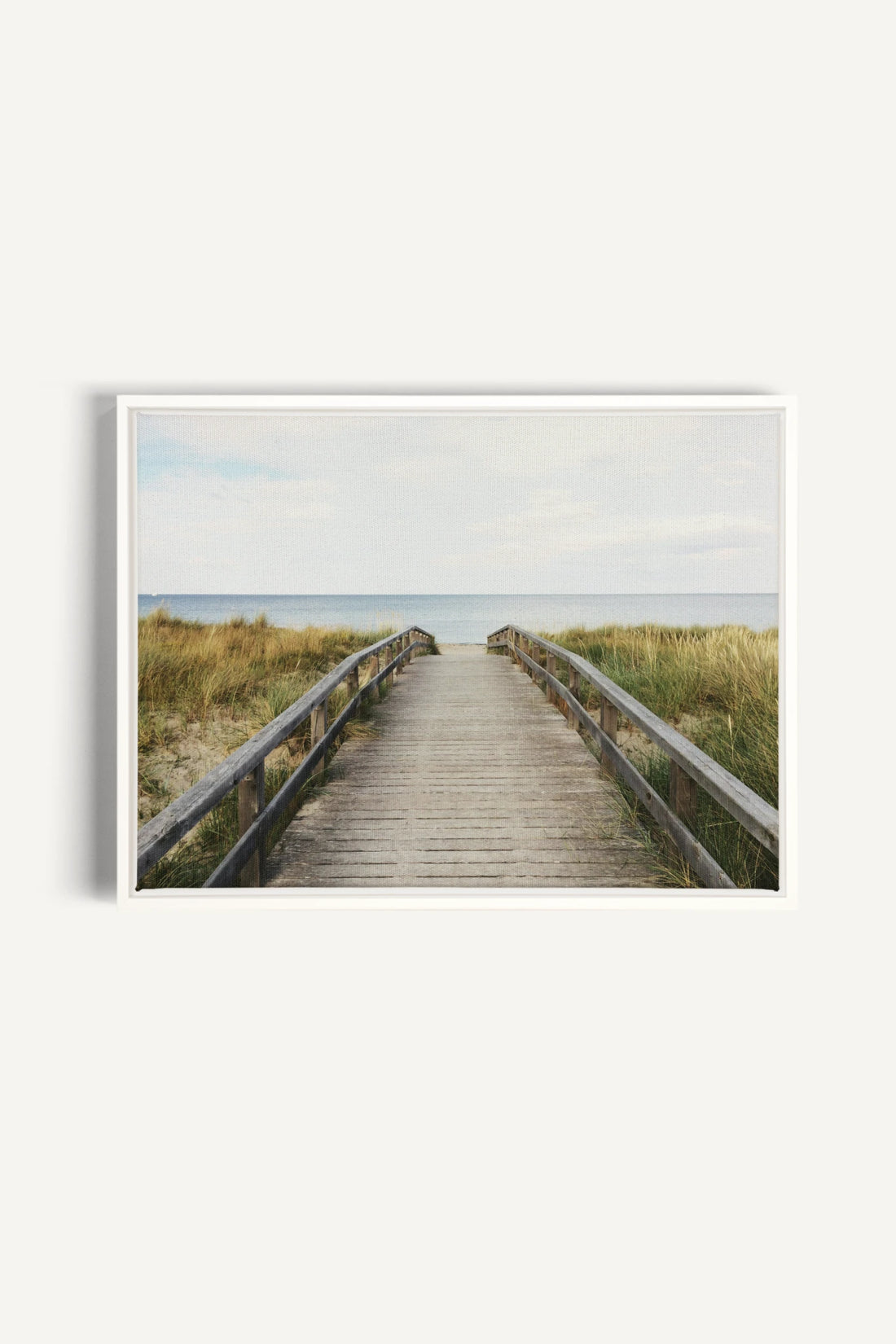 MOUNTAIN MORNING II, Artwork on stretched canvas, framed in white