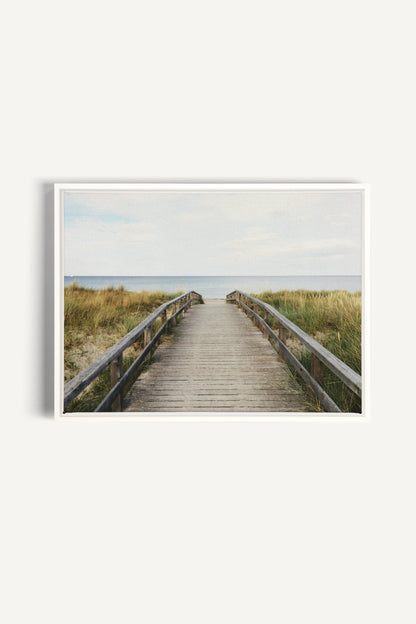 MOUNTAIN MORNING II, Artwork on stretched canvas, framed in white