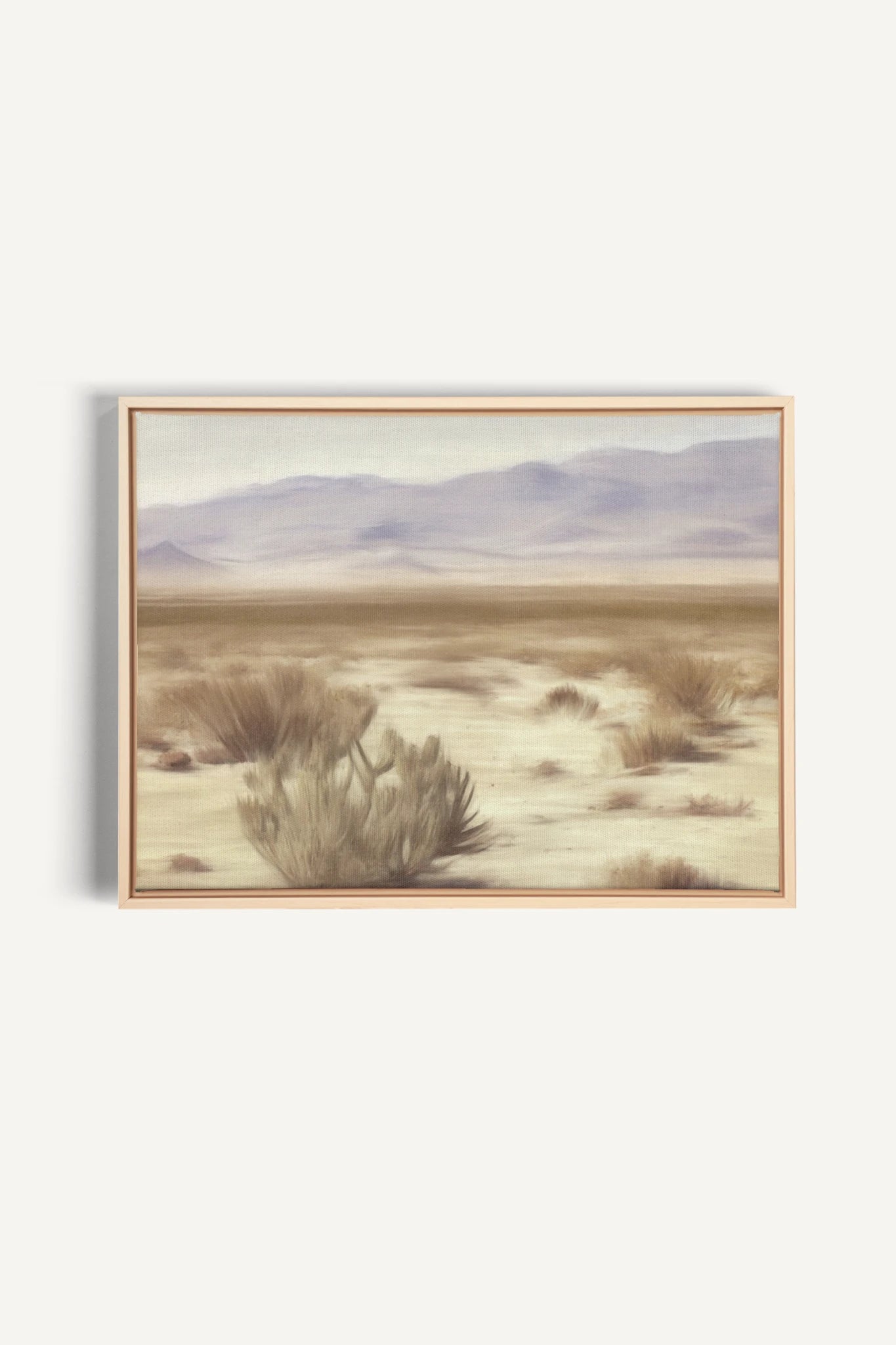 DESERT, Artwork on stretched canvas, framed Natural Light