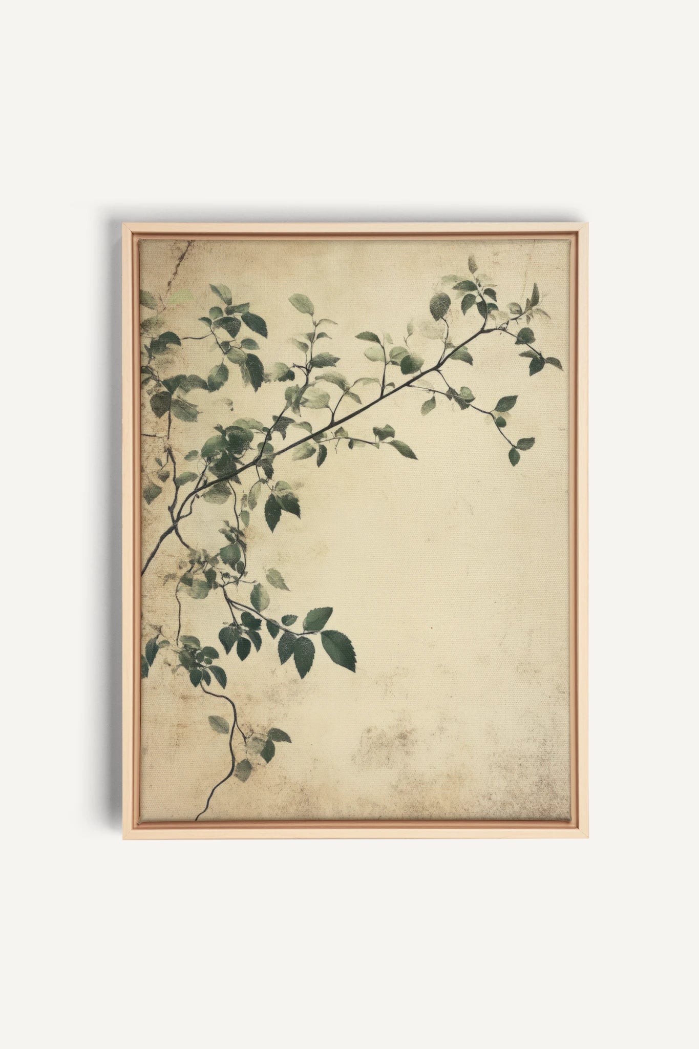 SILENT VINES, Oeuvre sur toile étirée, encadré Naturel Clair