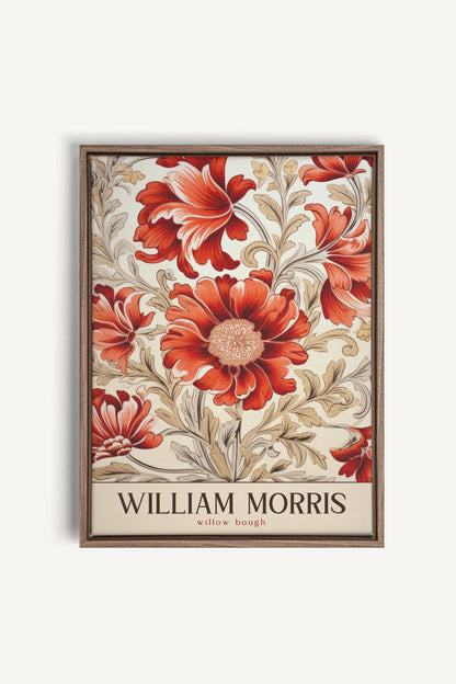 WILLIAM BOUGH, Artwork on stretched canvas, framed in Brown Oak