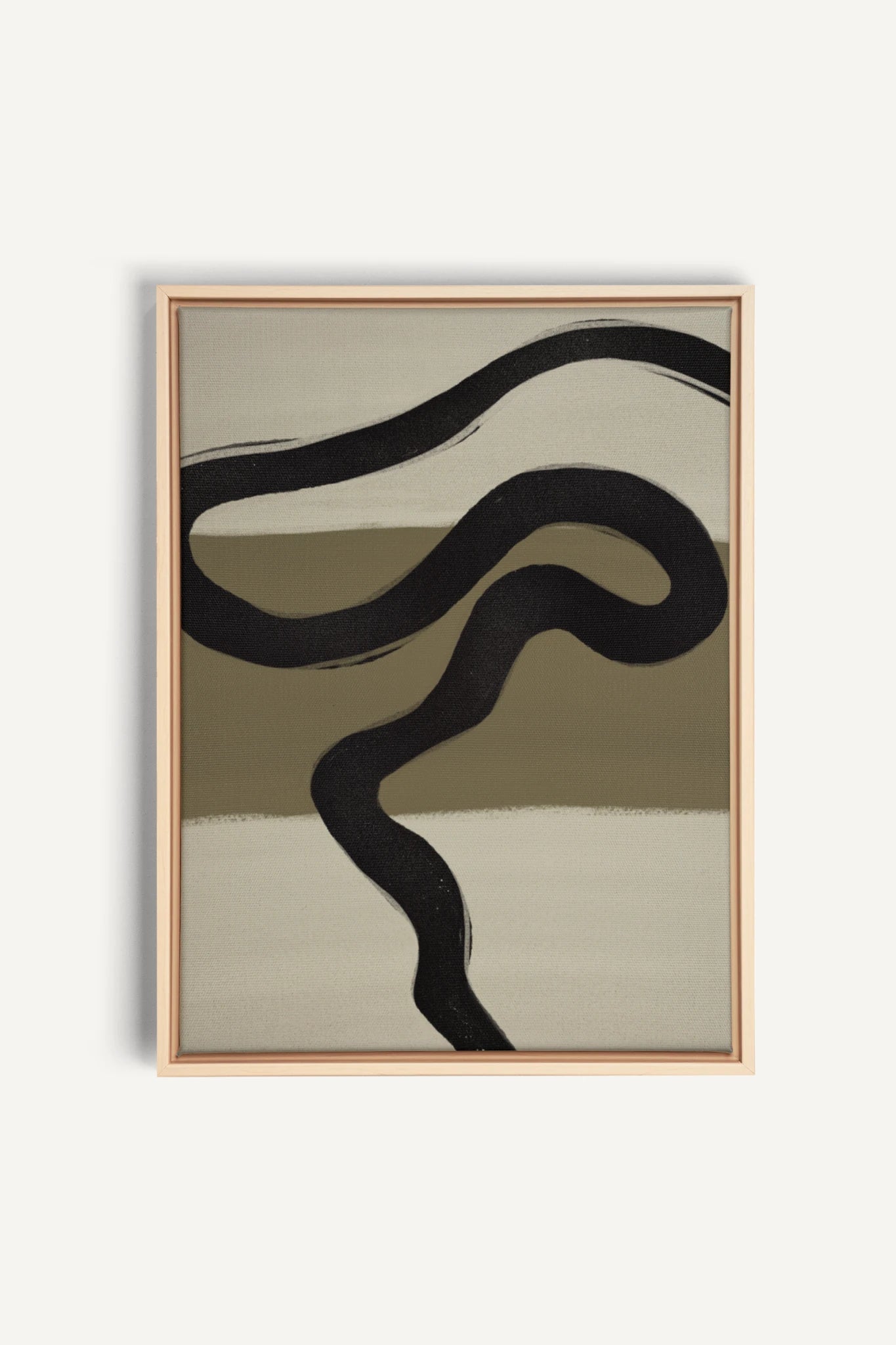 TRACE OF TIME, Artwork on stretched canvas, framed Natural Light