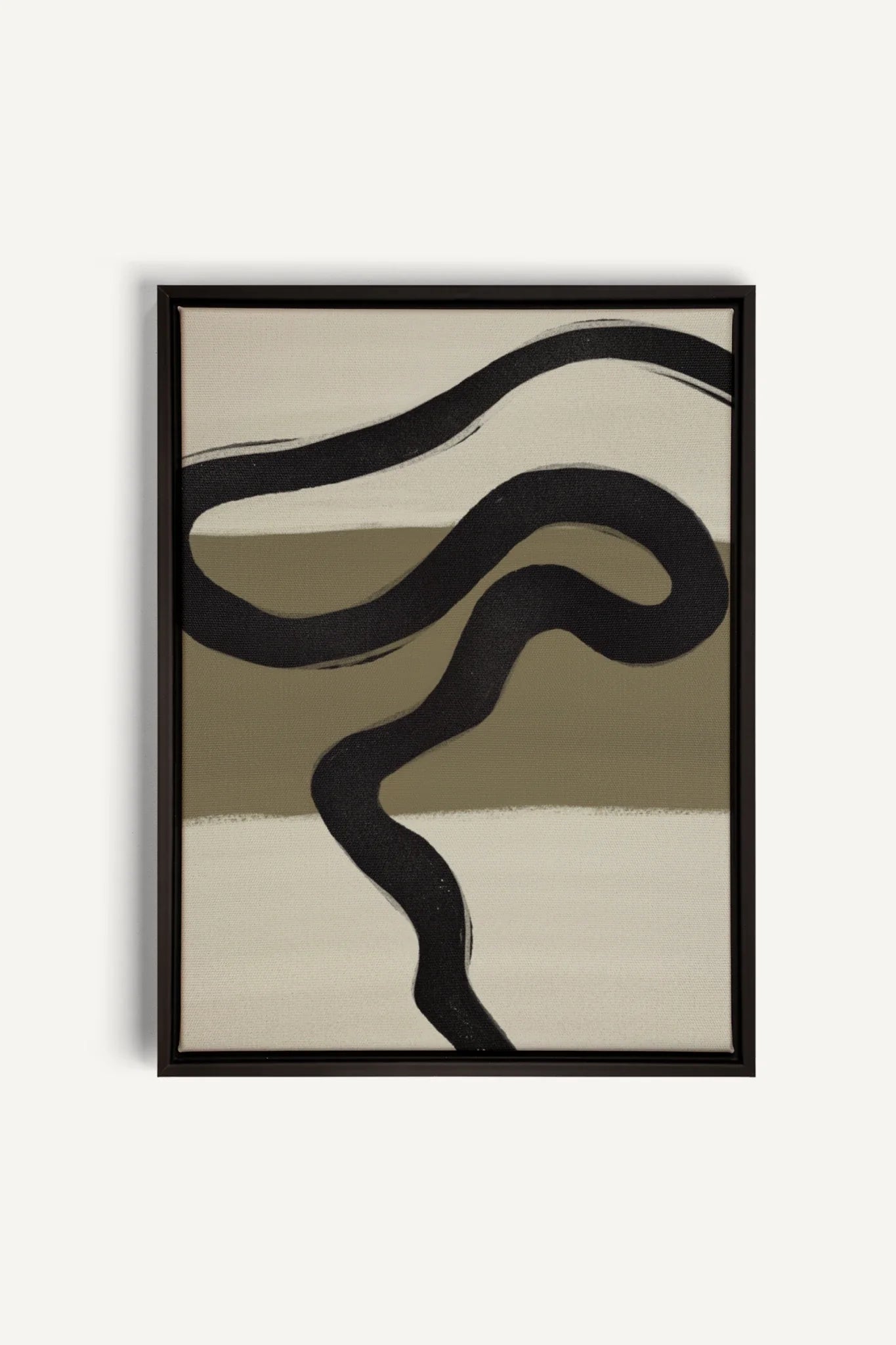 OLEKA CANVAS - TRACE OF TIME, Oeuvre sur toile étirée, encadré Noir