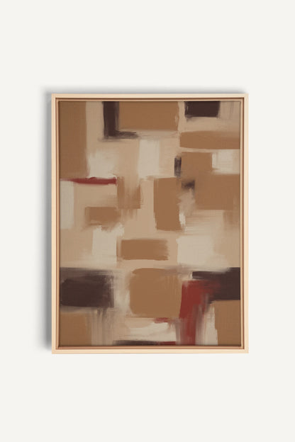 TRAITS, Artwork on stretched canvas, framed Natural Light