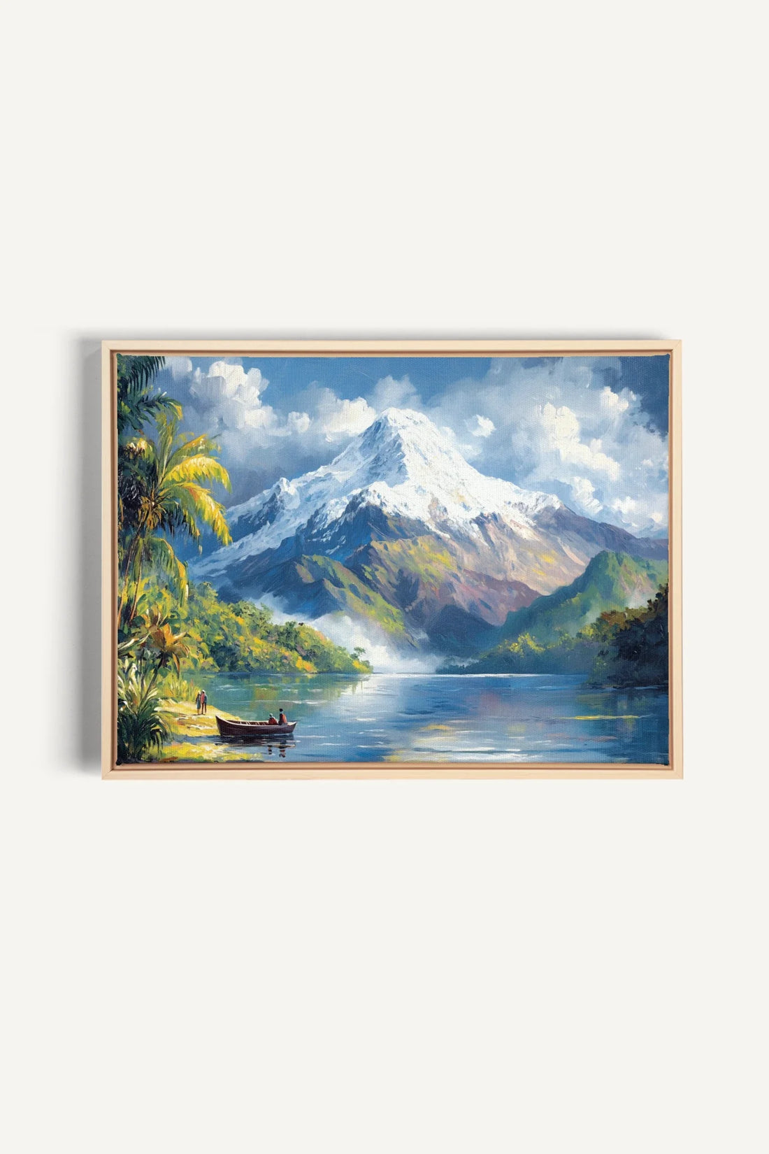 OLEKA CANVAS - TROPICAL HIGHLANDS, Oeuvre sur toile étirée, encadré Naturel Clair