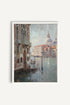 OLEKA CANVAS - VENICE IN HUES, Oeuvre sur toile étirée, encadré Blanc