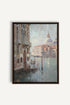 OLEKA CANVAS - VENICE IN HUES, Oeuvre sur toile étirée, encadré Brun Noyer