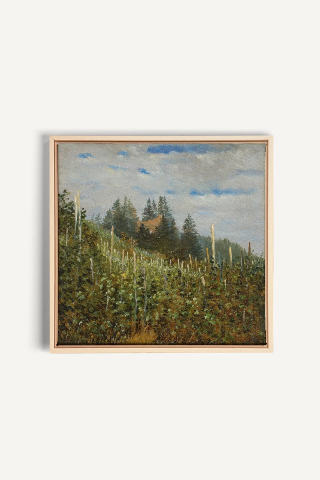 OLEKA CANVAS - VERSANTS SAUVAGES, Oeuvre sur toile étirée, encadré Naturel Clair