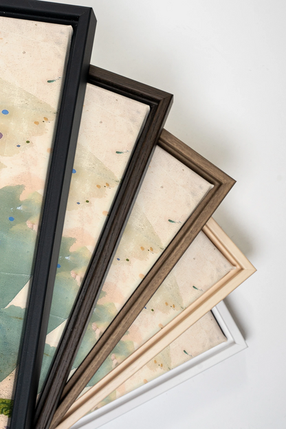 VERT NOMADE, Work on stretched canvas, framed Black
