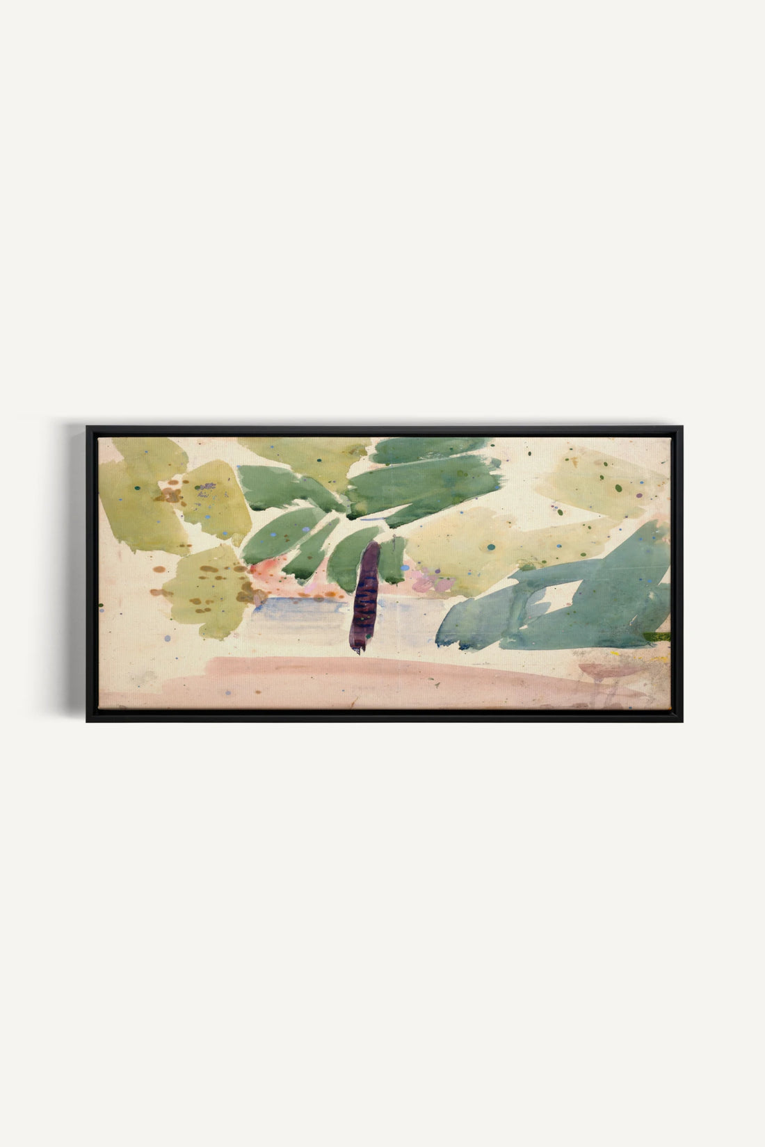 VERT NOMADE, Work on stretched canvas, framed Black