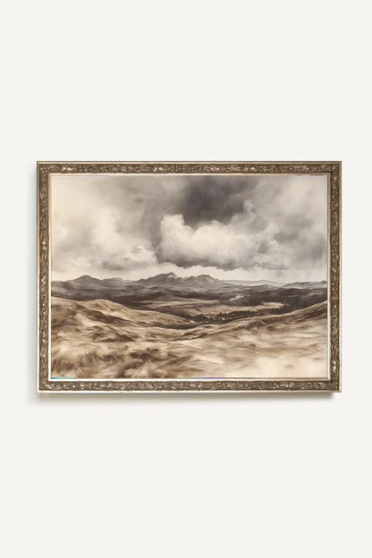 VESTIGES DU TEMPS, Artwork on rigid canvas, framed Vintage Silver