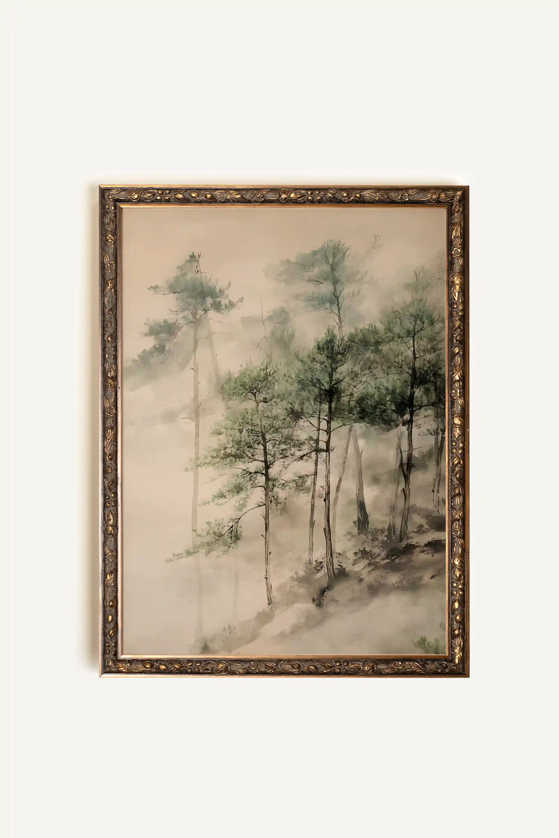 VIBRATION NATURELLE, Oeuvre sur toile rigide, encadré Vintage Bronze