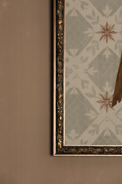 VINTAGE RIBBON, Oeuvre sur toile rigide, encadré Vintage Bronze