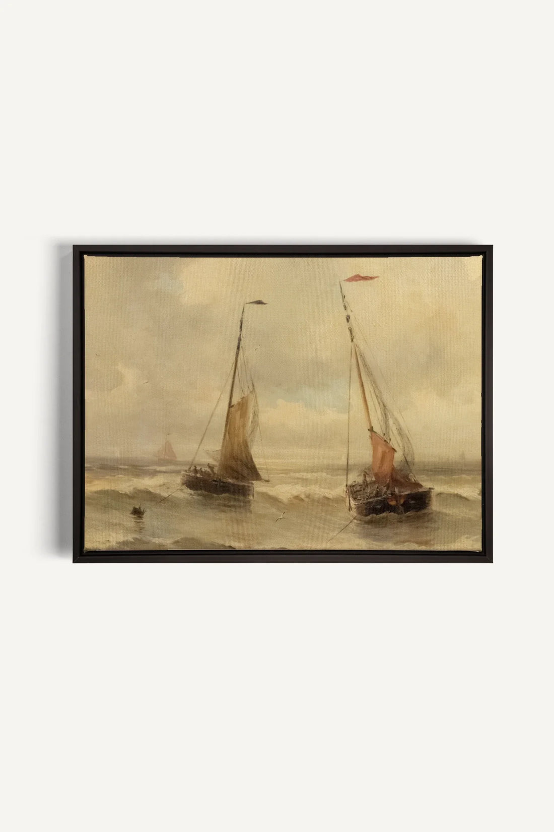 OLEKA CANVAS - VINTAGE SAILING, Oeuvre sur toile étirée, encadré Noir