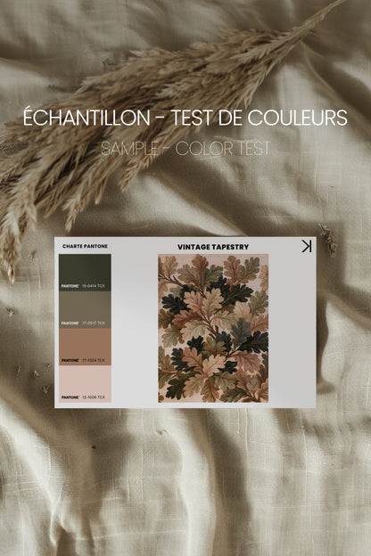 VINTAGE TAPESTRY, Oeuvre sur toile rigide, encadré Vintage Bronze